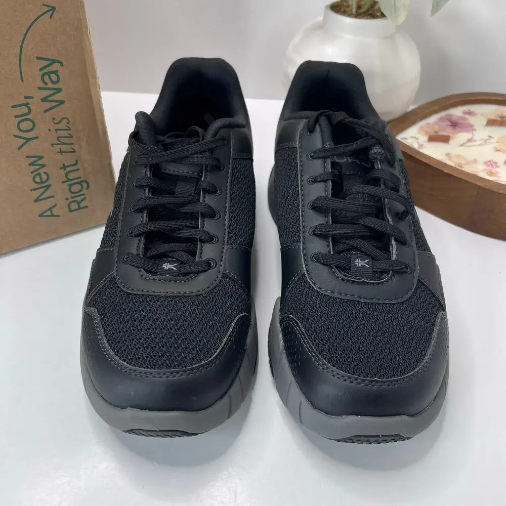 Kuru Quantum 2.0 Walking Comfort Sneaker Jet Black/Slate Gray Men 10 W Tried On